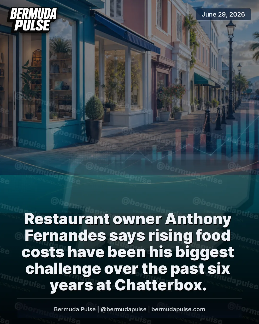 Restaurant owner Anthony Fernandes says rising food costs have been his biggest challenge over the past six years at Chatterbox. January inflation figures show poultry prices rose 9.3 per cent year over year, adding pressure to restaurant expenses.