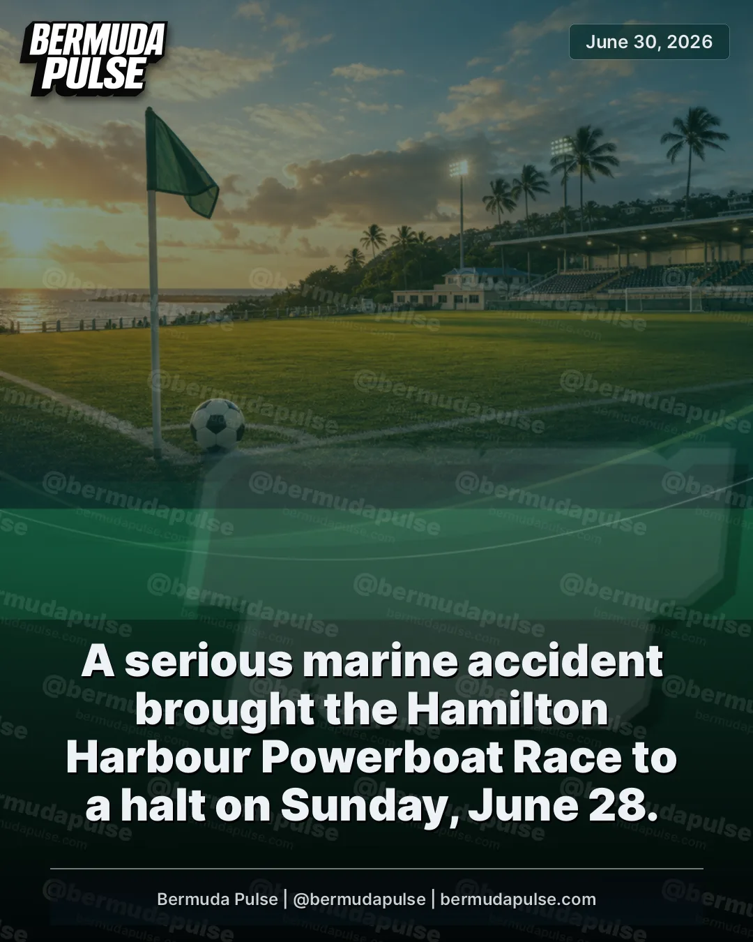 A serious marine accident brought the Hamilton Harbour Powerboat Race to a halt on Sunday, June 28.