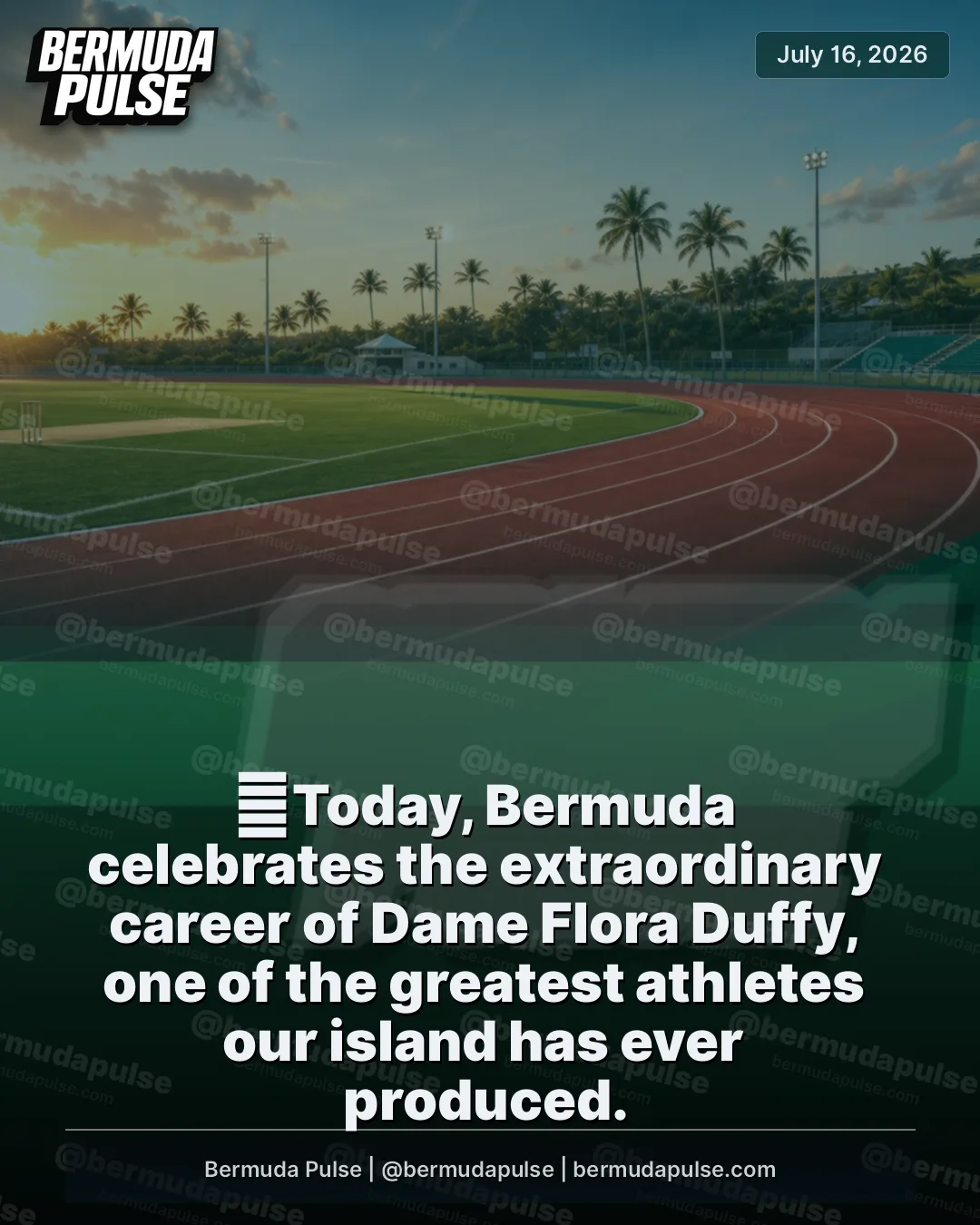 �Today, Bermuda celebrates the extraordinary career of Dame Flora Duffy, one of the greatest athletes our island has ever produced. From competing in the Iron Kids Triathlon at just eight years old, Flora's passion for sport was born here in Bermuda.