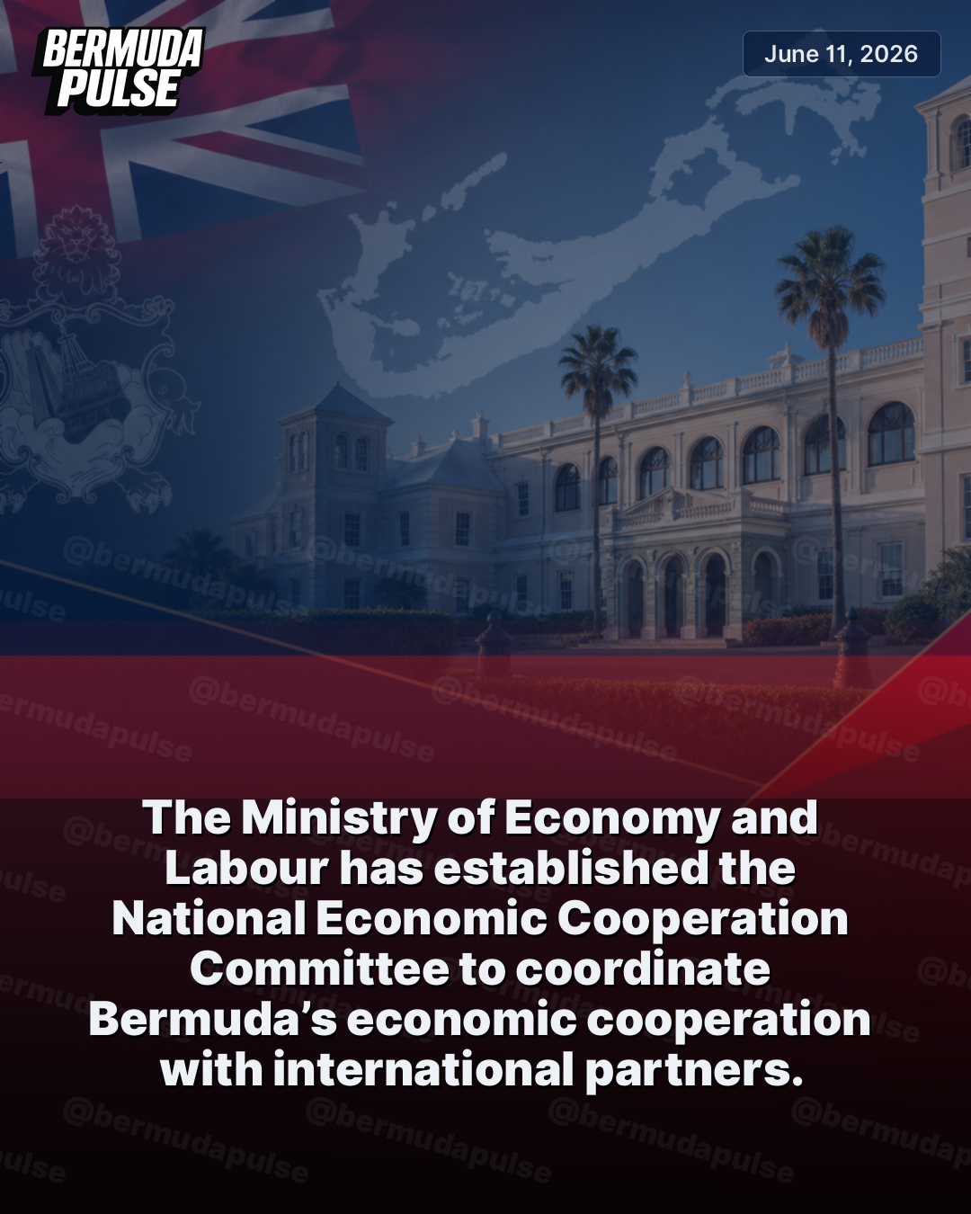 The Ministry of Economy and Labour has established the National Economic Cooperation Committee to coordinate Bermuda’s economic cooperation with international partners. The Government says the committee is intended to help ensure global partnerships deliver tangible benefits for Bermudians.