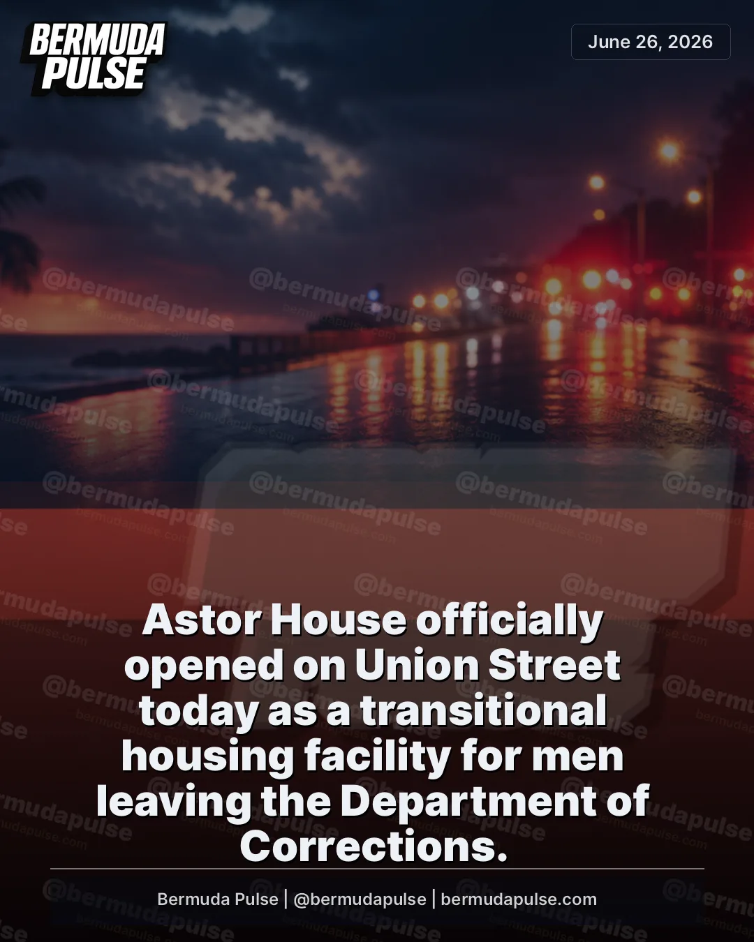 Astor House officially opened on Union Street today as a transitional housing facility for men leaving the Department of Corrections.