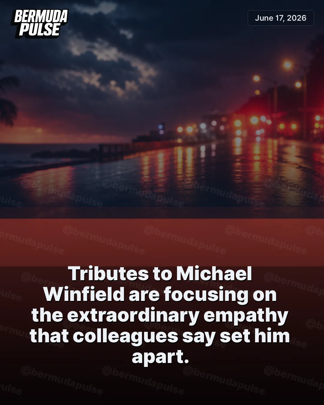 Tributes to Michael Winfield are focusing on the extraordinary empathy that colleagues say set him apart.