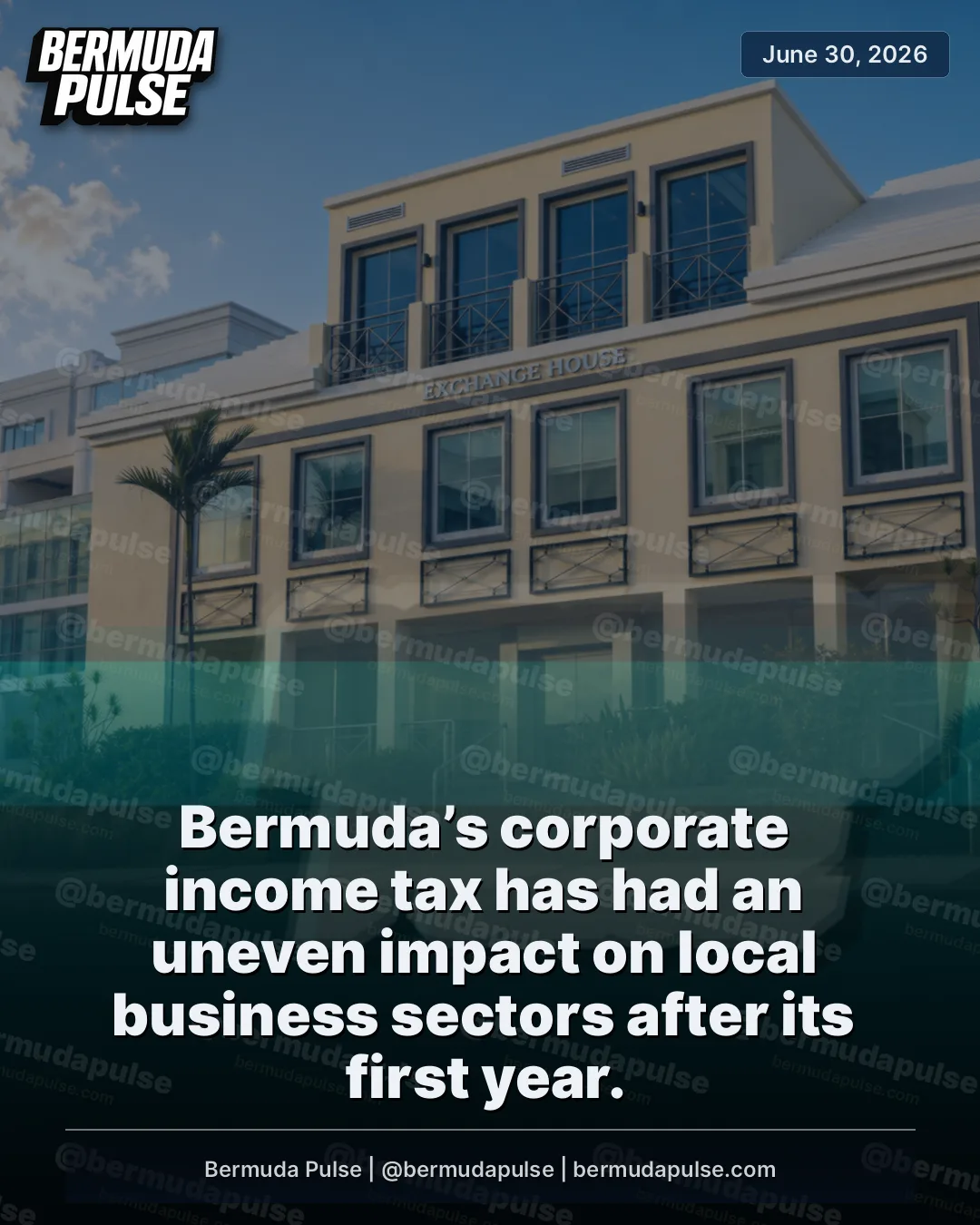 Bermuda’s corporate income tax has had an uneven impact on local business sectors after its first year. Banking and insurance have emerged as the clearest examples of sectors experiencing different outcomes.