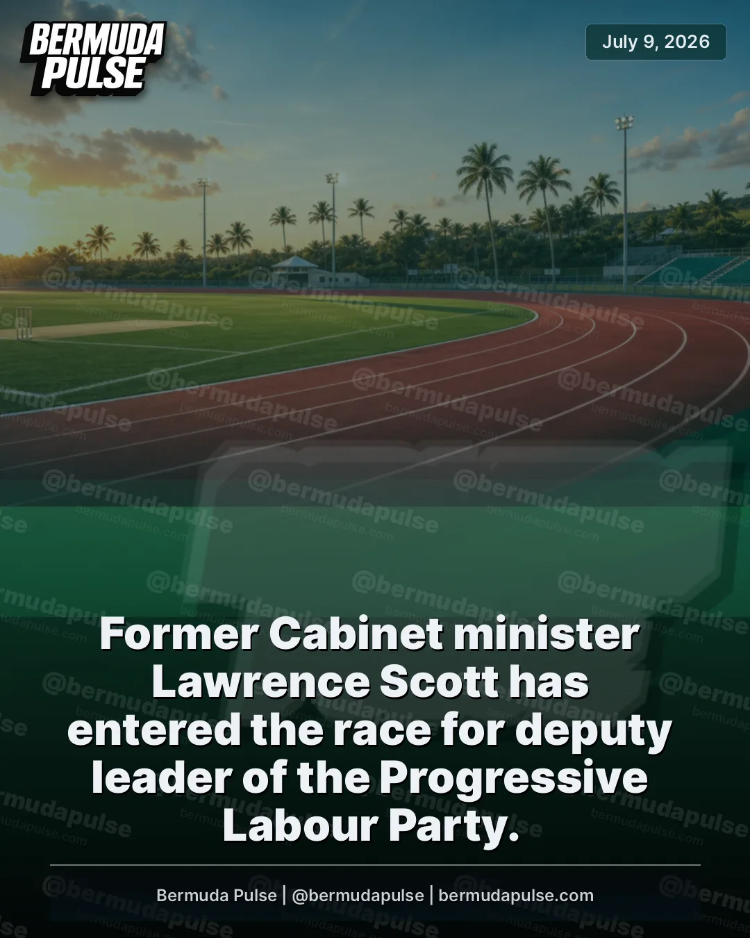 Former Cabinet minister Lawrence Scott has entered the race for deputy leader of the Progressive Labour Party. Scott served as transport minister from October 2020 to October 2024.