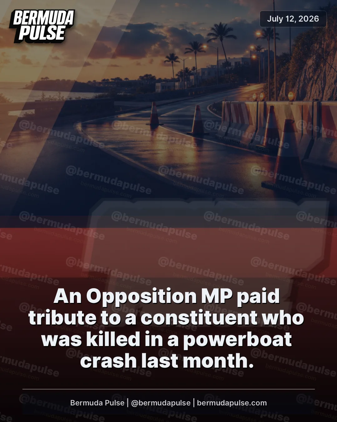 An Opposition MP paid tribute to a constituent who was killed in a powerboat crash last month.
