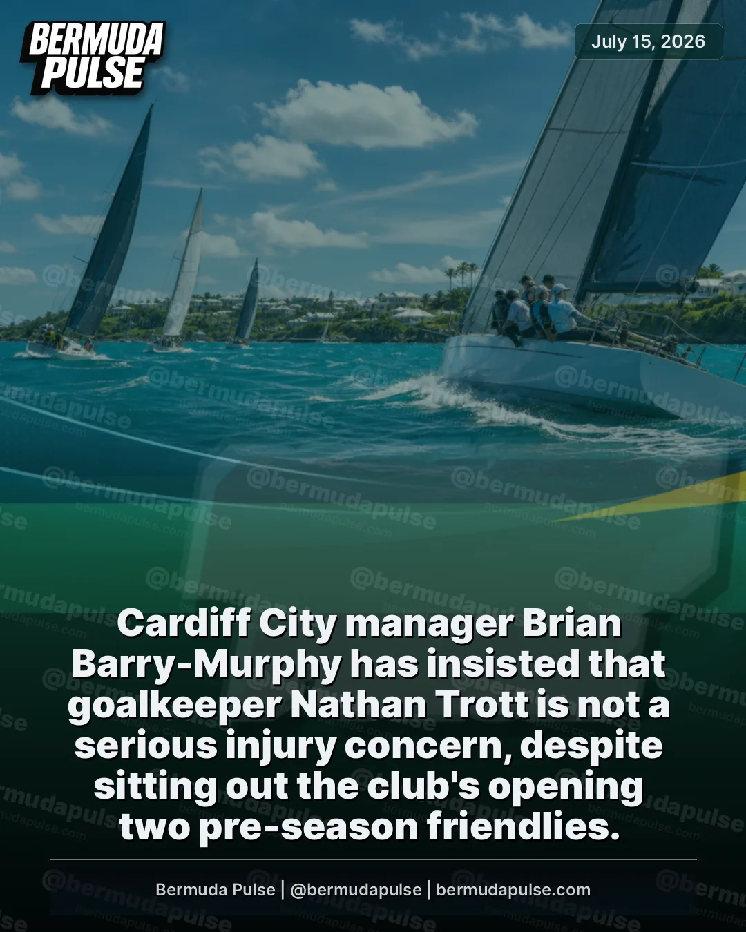 Cardiff City manager Brian Barry-Murphy has insisted that goalkeeper Nathan Trott is not a serious injury concern, despite sitting out the club's opening two pre-season friendlies.