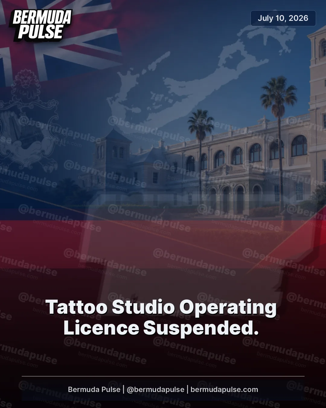 Tattoo Studio Operating Licence Suspended.